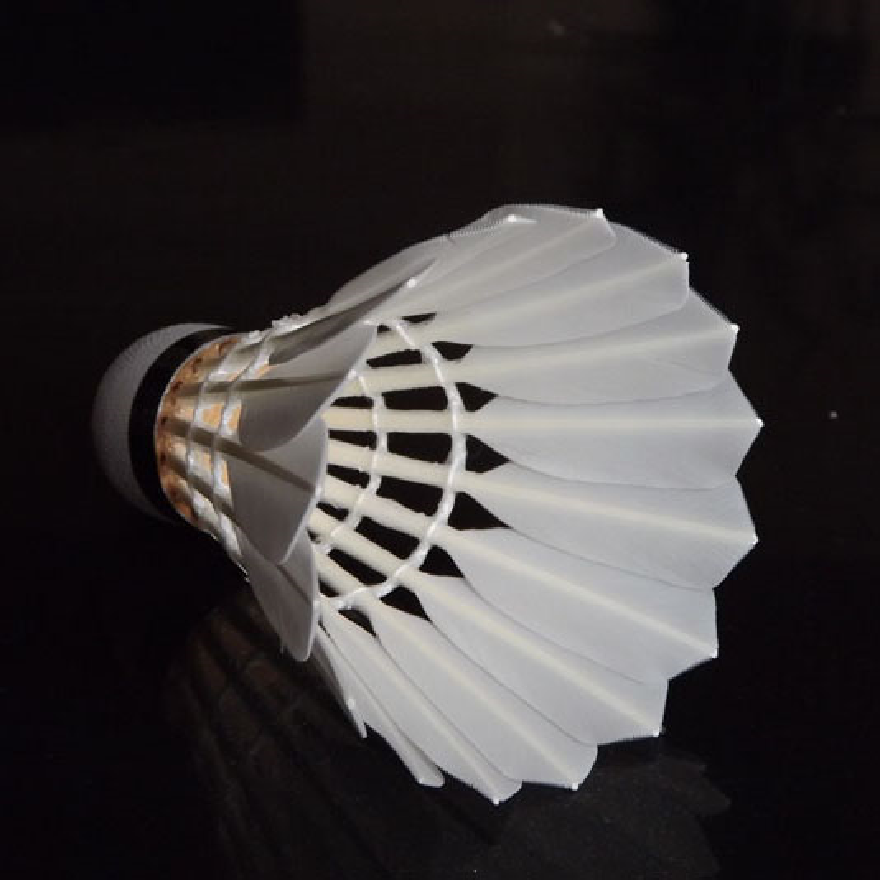 Quick Delivery Stable Endurable White Goose Feather Shuttlecocks Shuttles
