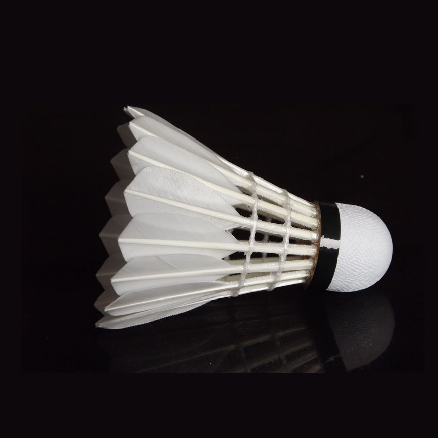 Quick Delivery Stable Endurable White Goose Feather Shuttlecocks Shuttles