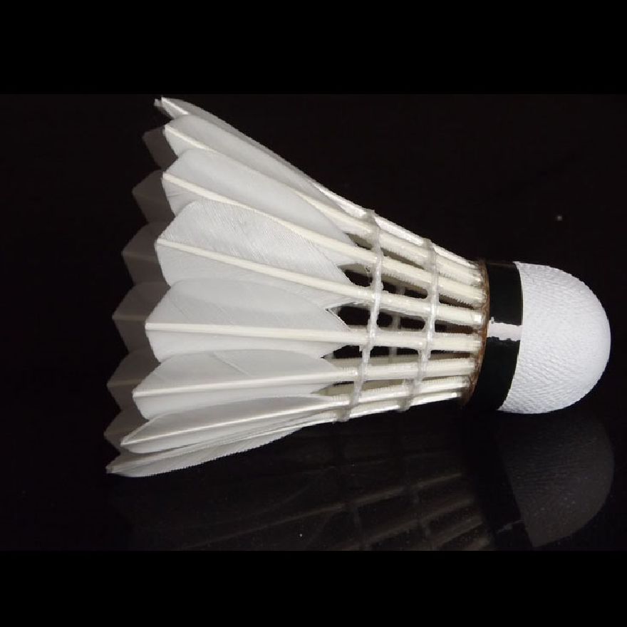 Quick Delivery Stable Endurable White Goose Feather Shuttlecocks Shuttles