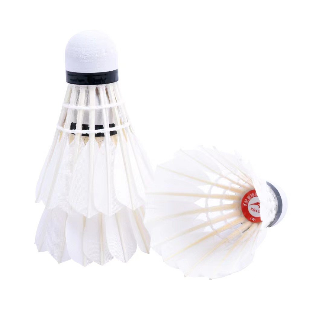 Factory direct sales of Chinese made KASUP 414 natural feather badminton for sale