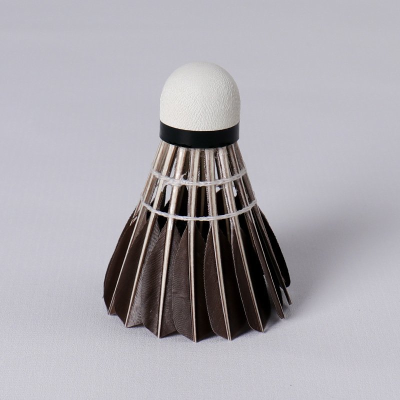 Badminton Wholesale Manufacturer Honkoo Class A Aeroplane Bulk Black Goose Feather Shuttlecock For Tournament