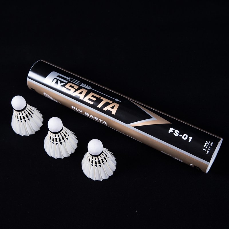 Popular Top Quality Tun Duck Feather Shuttlecock Badminton for International Competition FS Series no.01