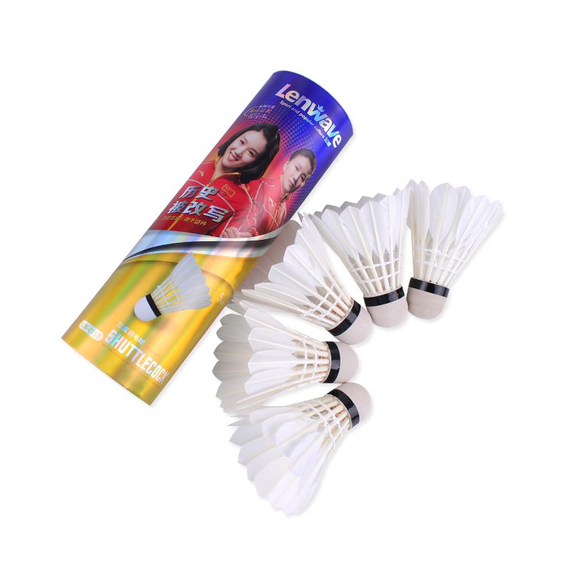 Factory custom provided Badminton Shuttlecocks Birdies,12 Pack Training Badminton Balls with Great Stability for in/out door