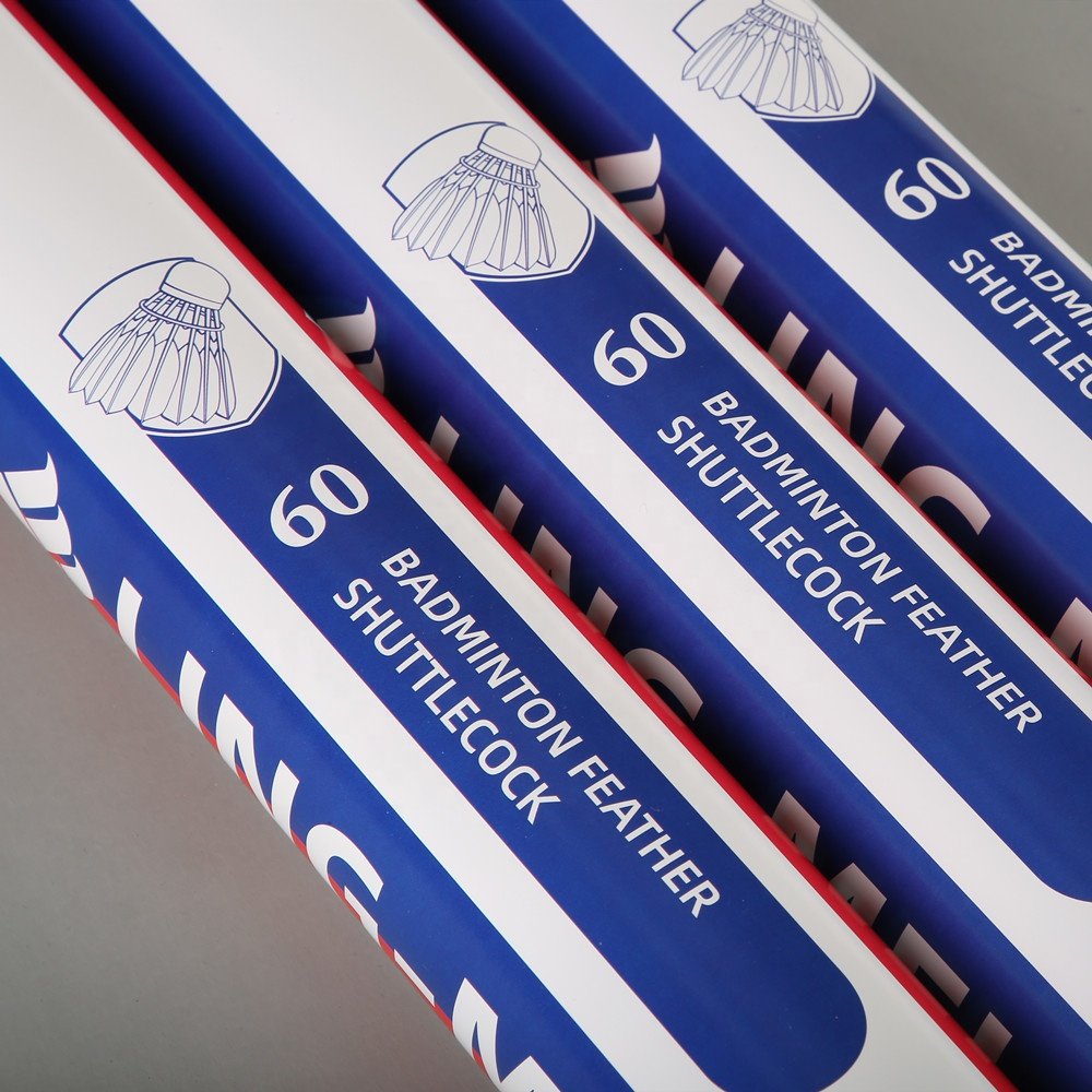 Wholesale Goose Feather Shuttlecock OEM Badminton Birdies lingmei 60