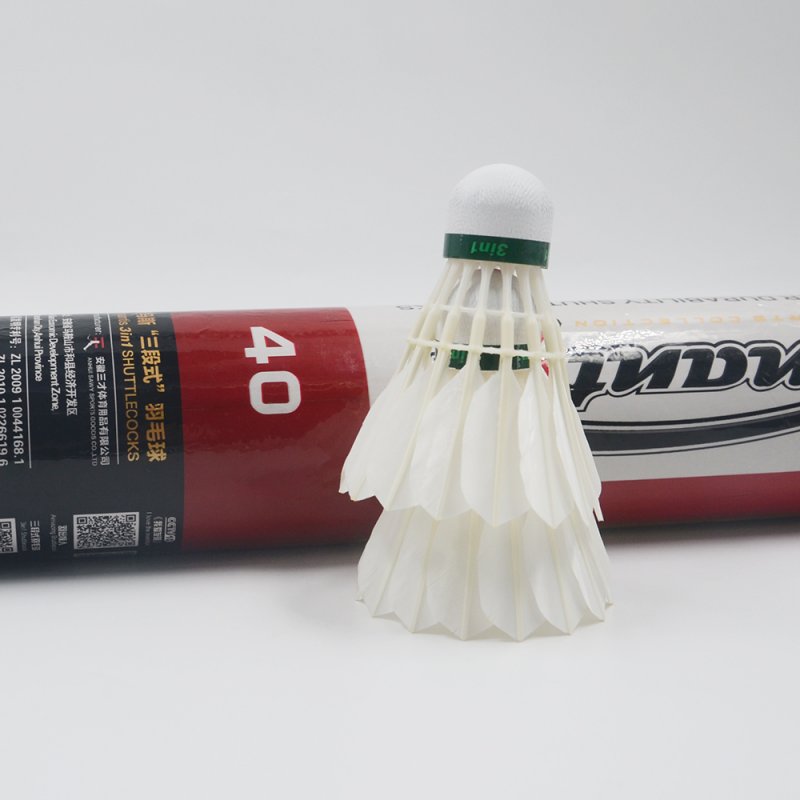Dmantis Brand D40 3in1 Hybrid Shuttlecock Badminton Shuttlecock Duck Feather Ball for Club Competition