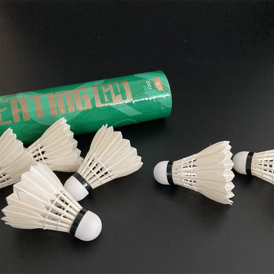 Aeroplane Badminton Goose Feather Badminton Shuttlecocks for Professional Tournament OEM Custom Made