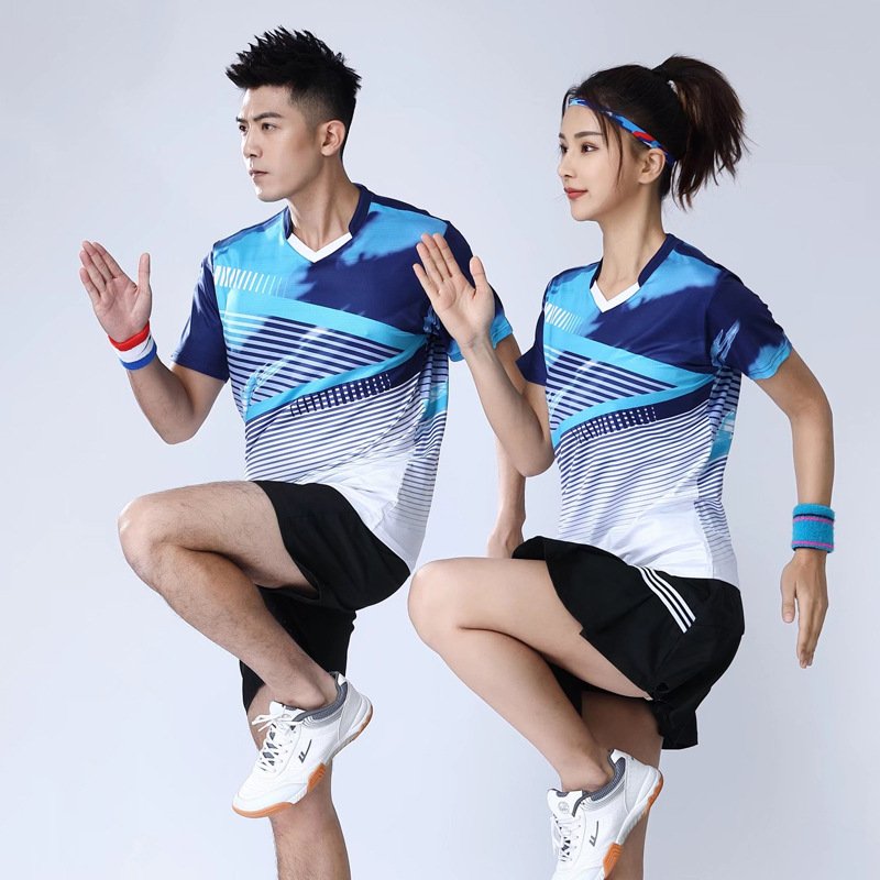 Sports Uniform Workout Clothing Men And Women Plus Size Tennis Jersey with Custom logo