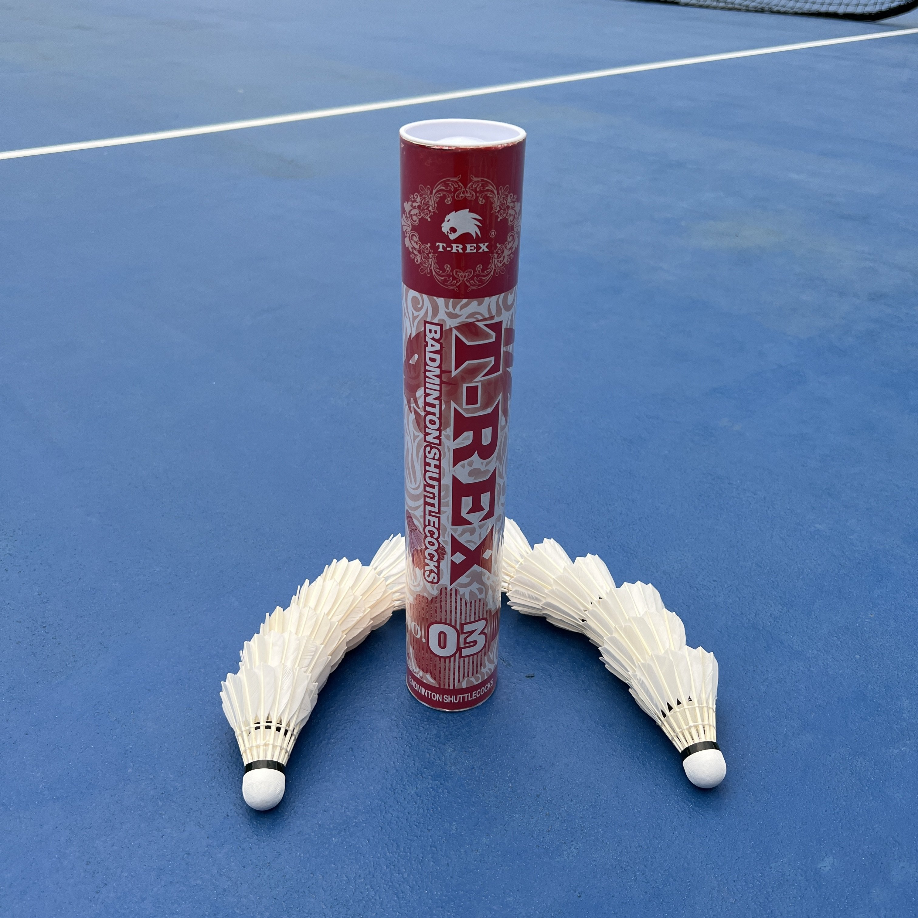 High Quality Class a 3-in-1 Badminton Shuttlecocks Durable Goose Feather Material with PU Cork Head for Training