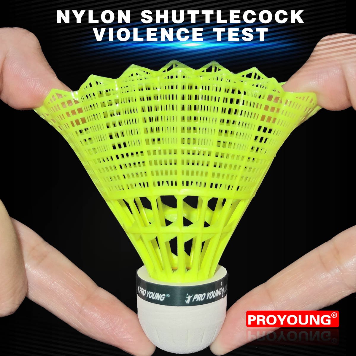 Cheap Price Training Nylon Shuttlecocks Yellow and White