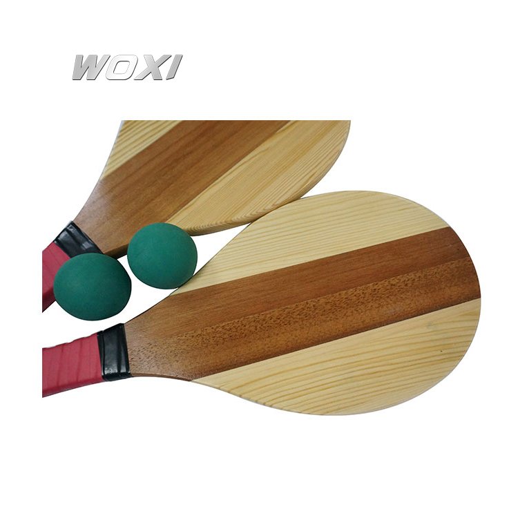 Customized Printing Design Beach matkot Paddle Ball Beach Racket Set