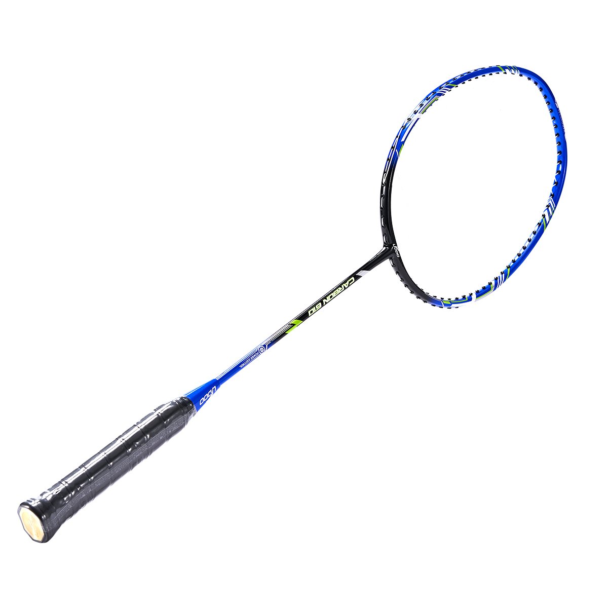 Ultra-Light 3U Composite Aluminium Carbon Badminton Racket Durable Training Shuttlecock with PU Grip for Attack & Defense