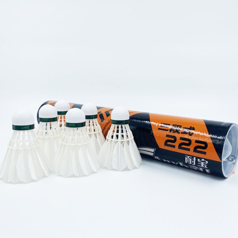Venta directa de fabrica durable estable china pluma de ganso al por mayor volante de badminton para el entrenamiento deportivo