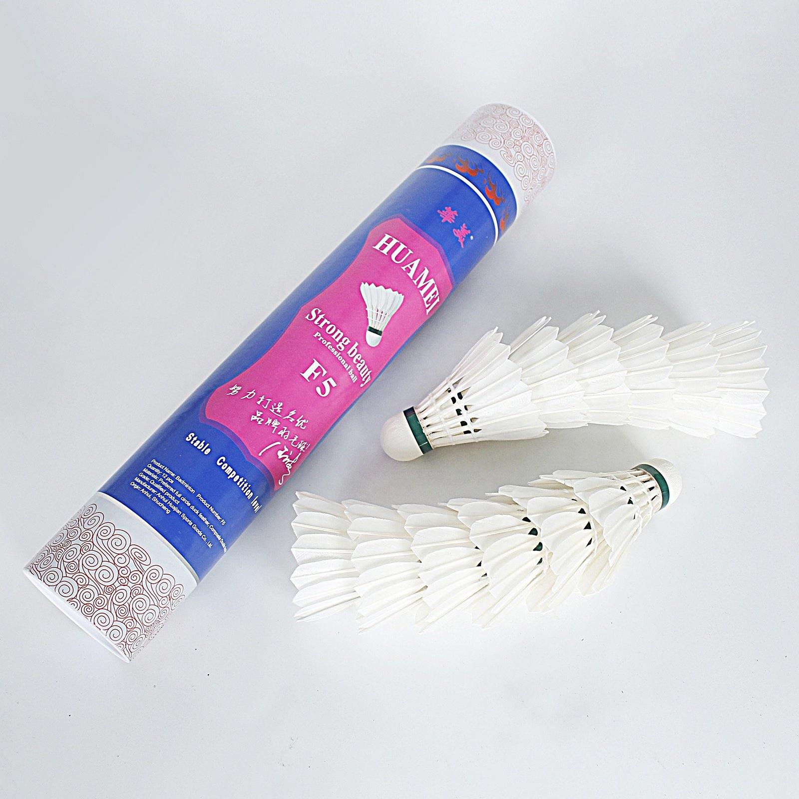 Factory Wholesale Professional Tournament Shuttlecock Super Grade Duck Feather With Great Durability And Stability