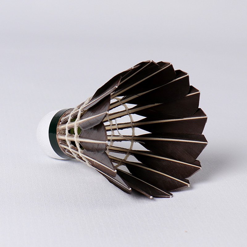 Cheap Honkoo Speed 78 High Quality Outdoor Tournament Goose Feather Custom Large Black Badminton Shuttlecock