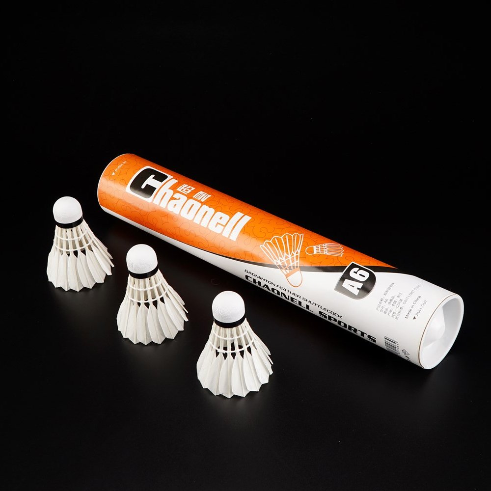 Wprofessional 12pcs high quality protech rsl badminton shuttlecock Chaonell A 6 type malaysia