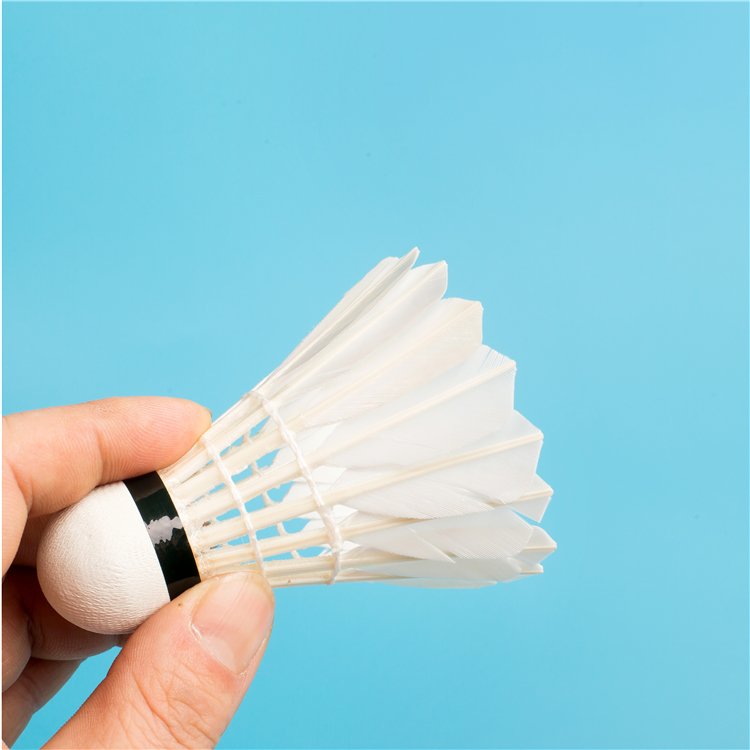 Top Grade TCX 5000 Goose Feather Tournament Badminton Shuttlecock with 2 Natural Cork Hot selling to Korea and Philippines