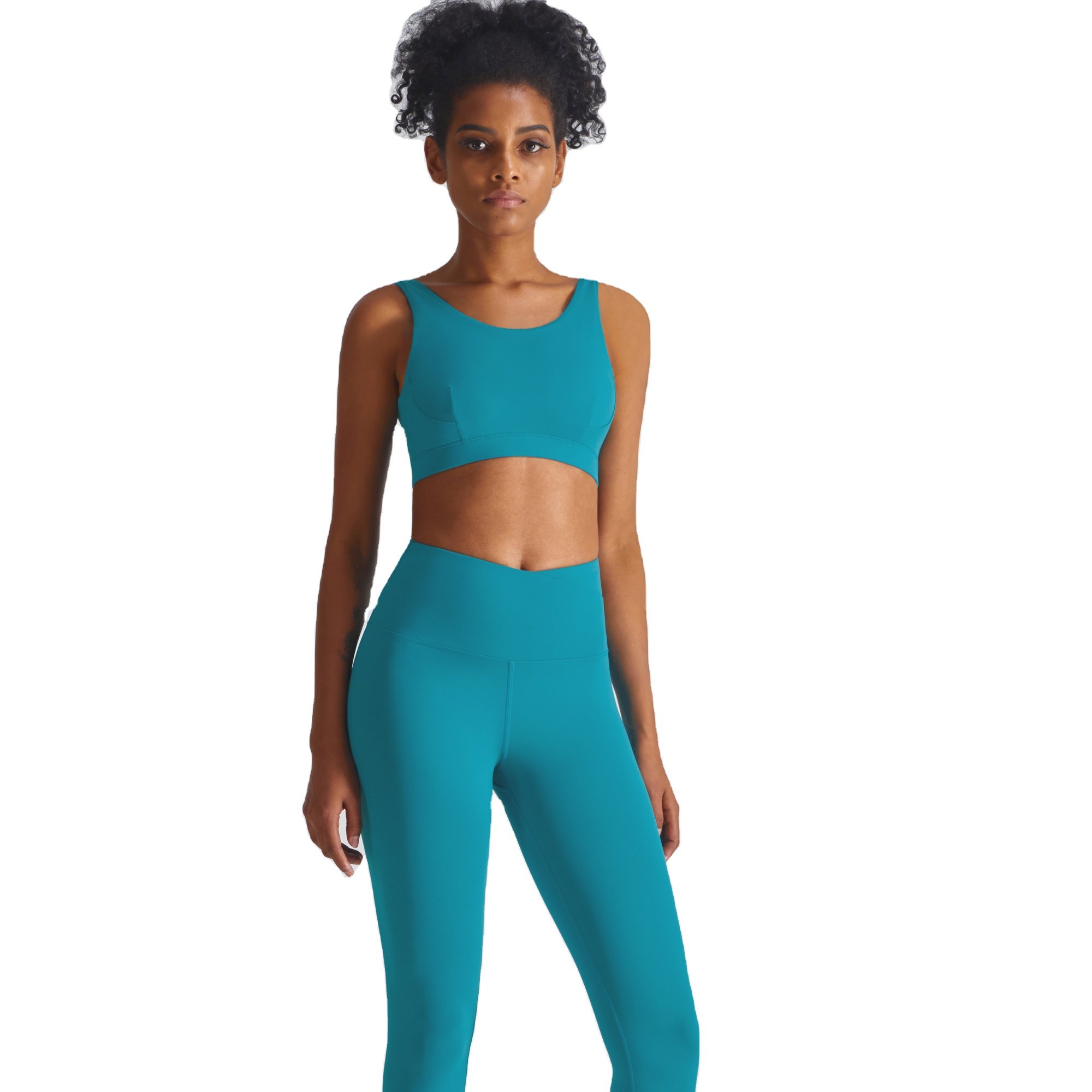 Custom Gym Clothing Women Fitness Sports Yoga Wear Shorts Set Ladies Workout Fitness Clothing Set Print Pattern Spandex / Nylon