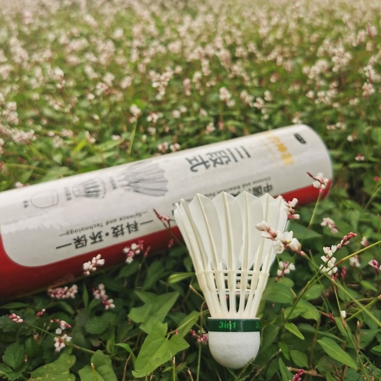 Flex Goose Feather 3in1 Hybrid Shuttlecock High Quality Cheap Goose Feather Shuttlecock Gym Training Badminton Shuttles