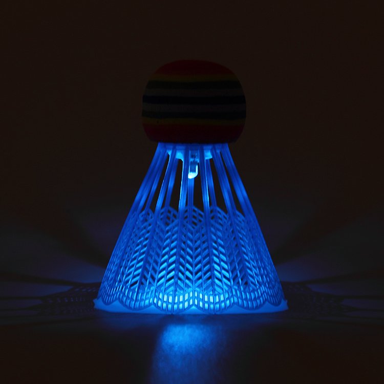 DECOQ Good Quality Glow in Dark LED Duck Feather Badminton Shuttlecock Birdie