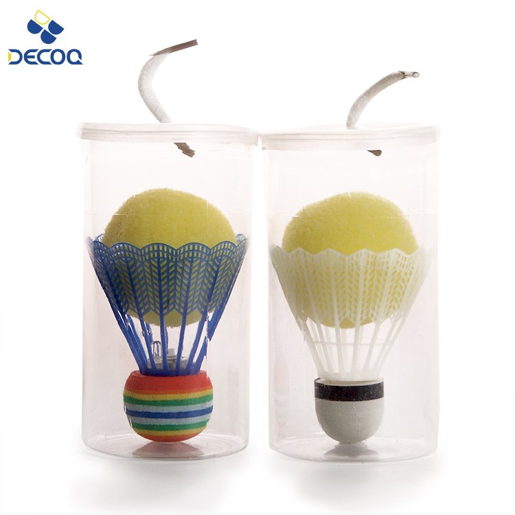 DECOQ Good Quality Glow in Dark LED Duck Feather Badminton Shuttlecock Birdie