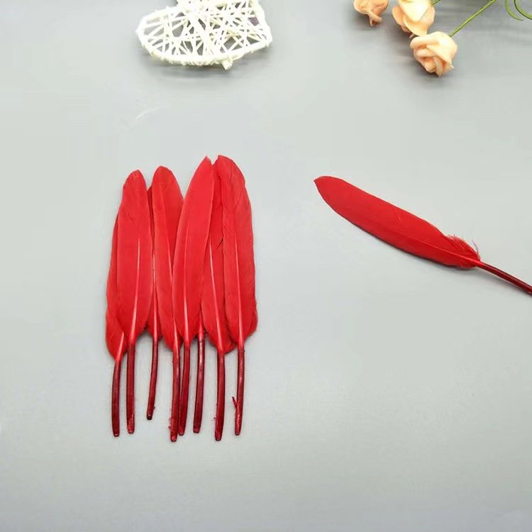 Wholesale High Quality Colorful Goose Feathers Natural Colored Goose Feather Dyed Various Colors Goose Feathers for Craft