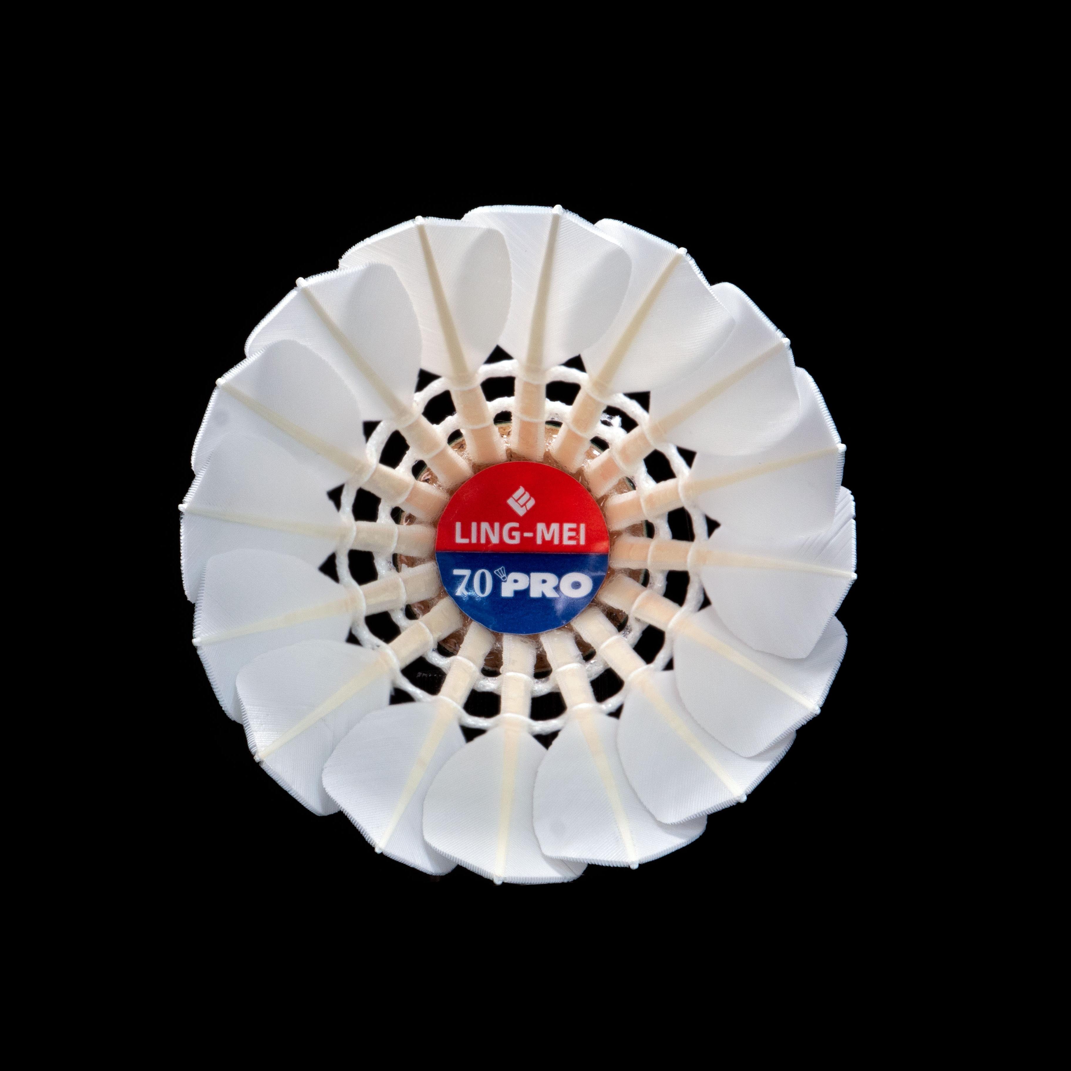 Wholesale Premium Goose Feather Badminton Shuttlecock LINGMEI 70PRO For Pros as RSL as Lining