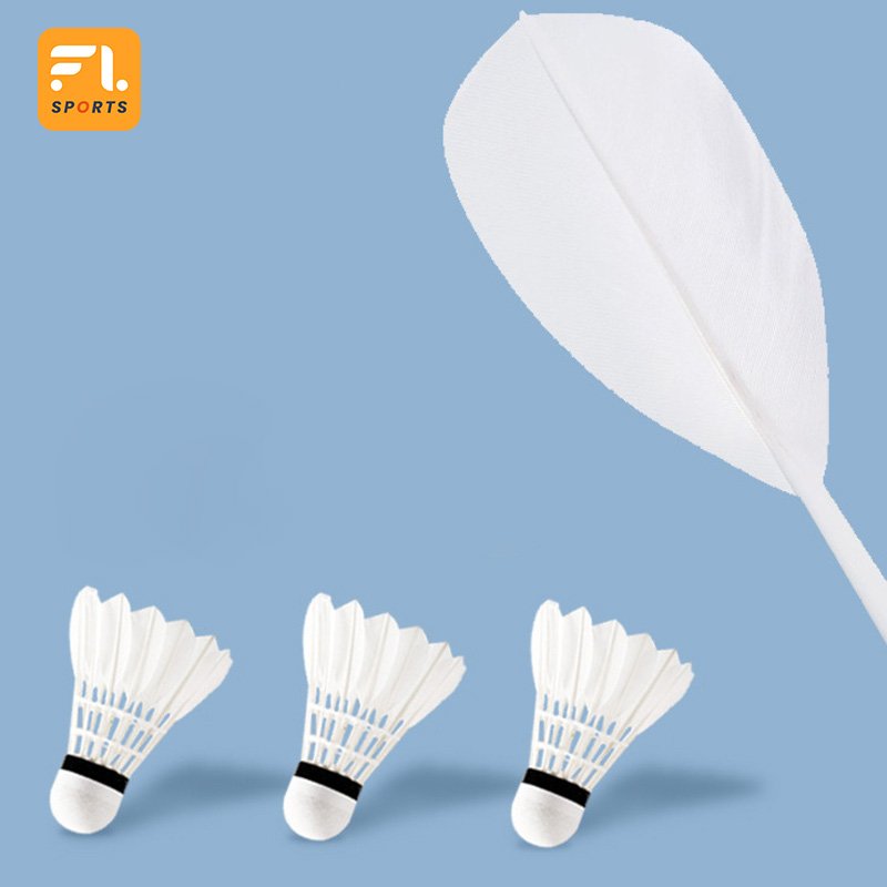 12PCS/Set Super Durable Goose Feather Badminton Shuttlecocks Class A Model for Outdoor Sports Training