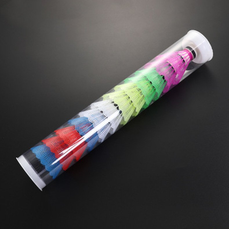 Affordable Entertainment 12PCS/SET Plastic Colorful Shuttlecocks With Foam Ball Heads Badminton