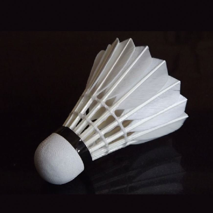 High Quality Non Labelled Goose Feather Kick Badminton Cock Shuttlecock for Bodybuilding 12 Custom SC Brand Logo PU Cork CN;ANH