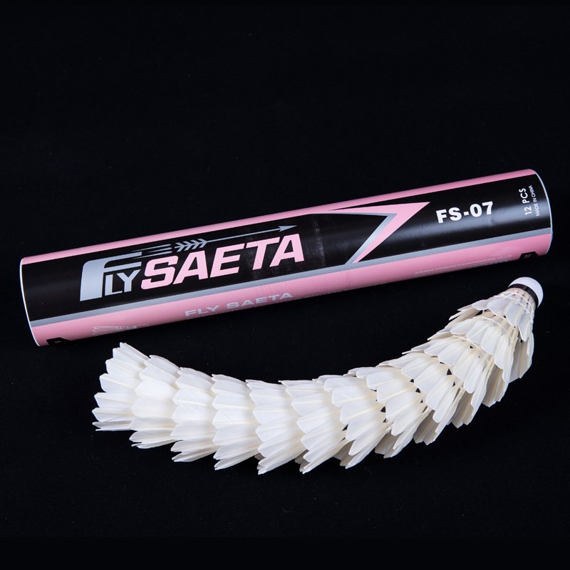 Factory Direct Wholesale Cheap Duck Feather Shuttlecocks Level Two Duck Feather Badminton Shuttlecock FlySaeta No.07