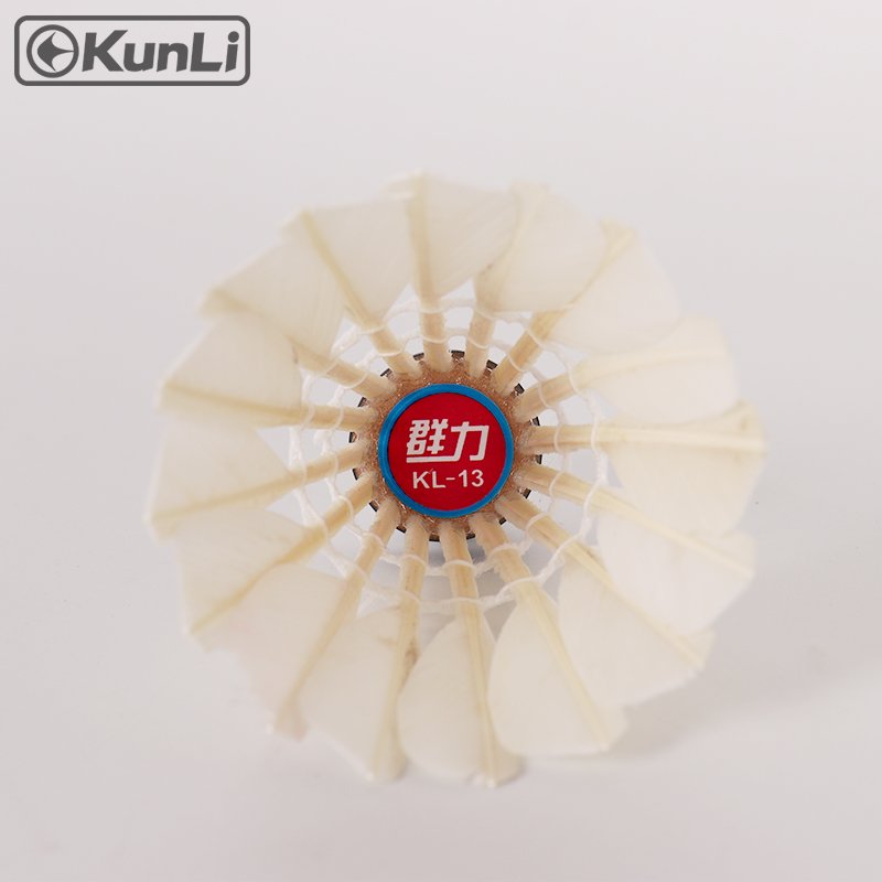 KUNLI Wholesale High Quality Cheap Duck Feather Badminton Shuttlecock For Professional Training
