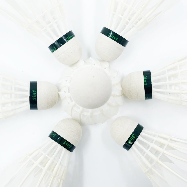 3in1 OEM Durable Factory Supply Goose Feather Badminton Shuttlecock For Indoor and Outdoor Sport Activities indiaca federball