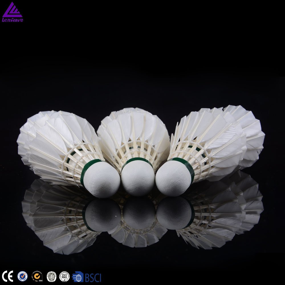 Factory custom provided Badminton Shuttlecocks Birdies,12 Pack Training Badminton Balls with Great Stability for in/out door