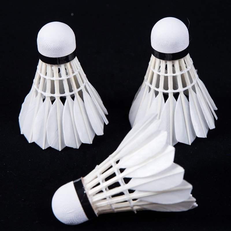 Hot Sales Wholesale Cheap Price Good Quality Duck Feather Badminton Shuttlecock OEM Customized Head Logo
