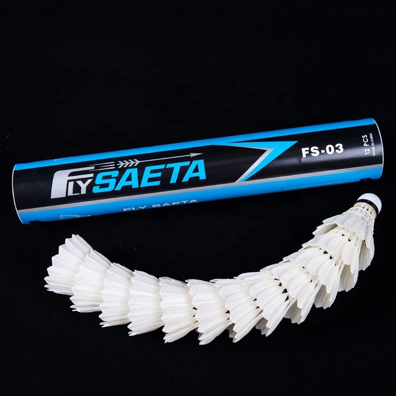 Hot Sales Wholesale Cheap Price Good Quality Duck Feather Badminton Shuttlecock OEM Customized Head Logo