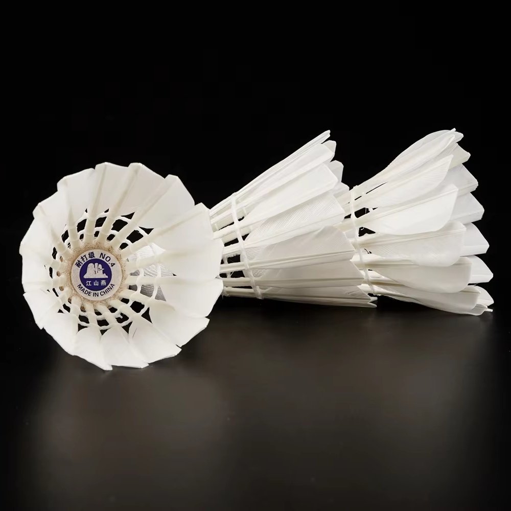 Durable Badminton Shuttlecock for Beginner Player Duck Feather single side feather