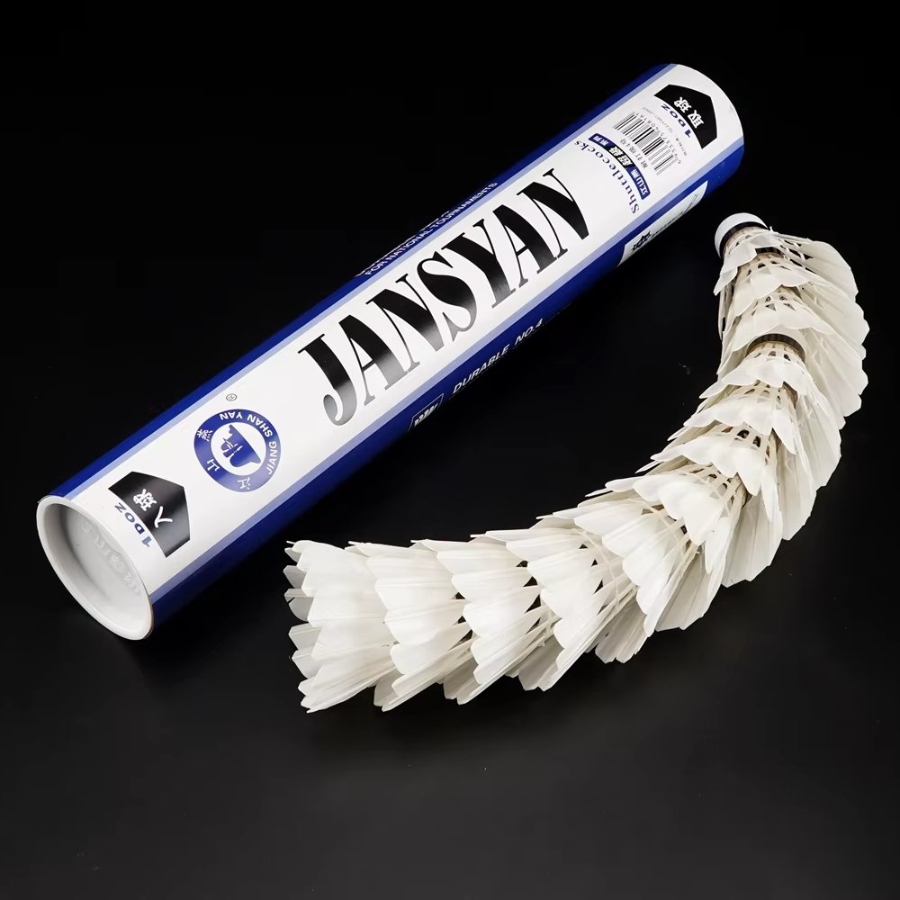 Durable Badminton Shuttlecock for Beginner Player Duck Feather single side feather