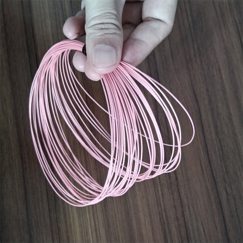 Popular 0.68mm*10m Badminton Racquet String with Good Resiliency Made of Durable Nylon Material
