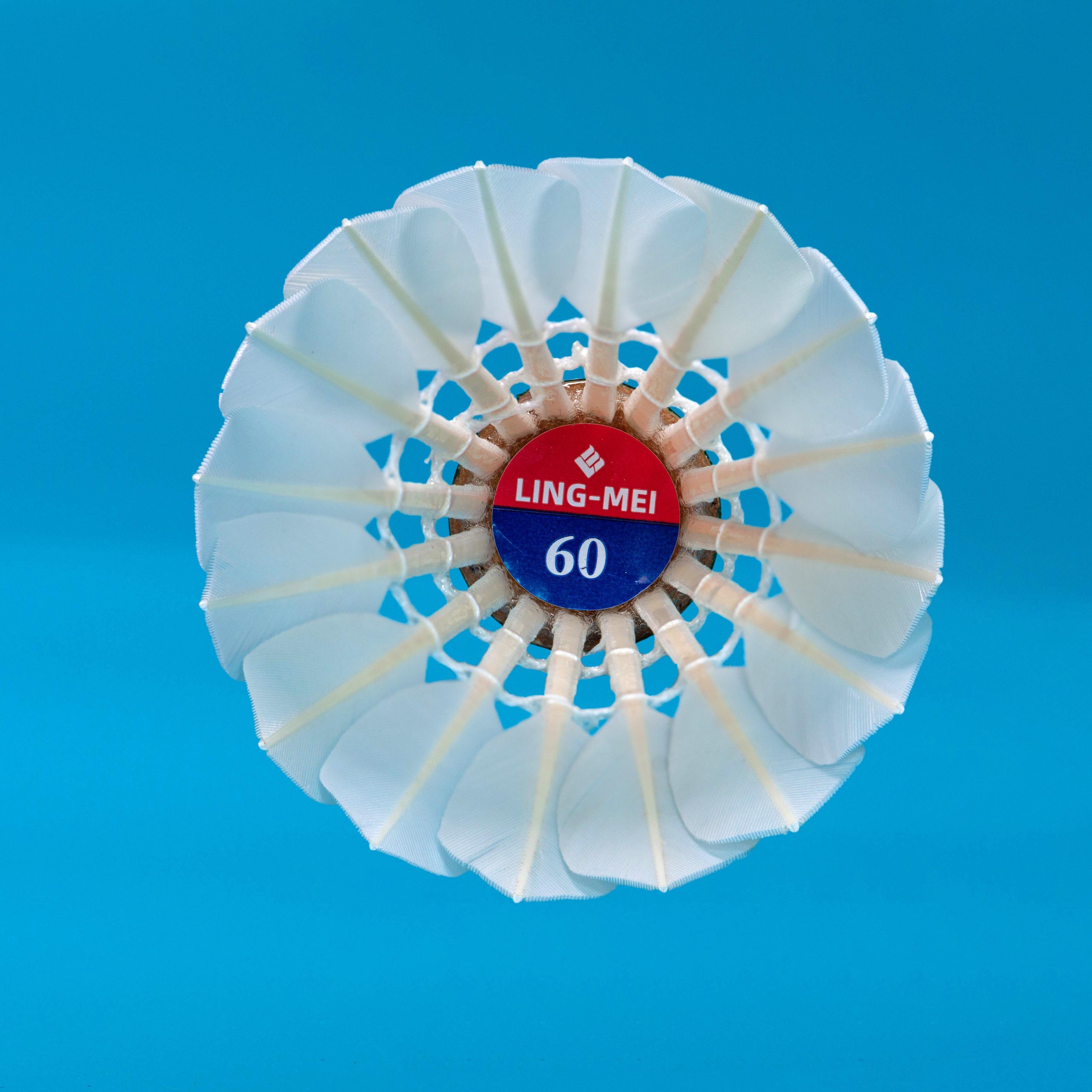 ling mei shuttlecock model 60 most durable goose feather badminton shuttlecock
