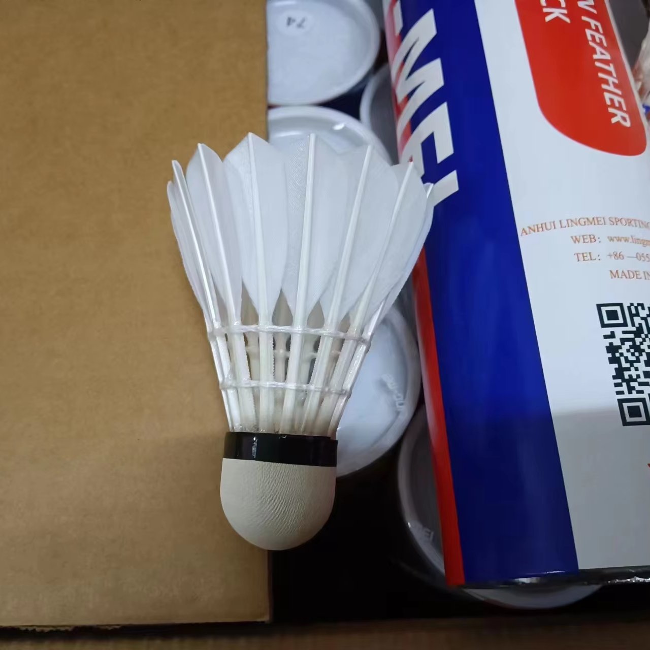 LING-MEI 90 Pro natural cork class a goose feather badminton shuttlecocks