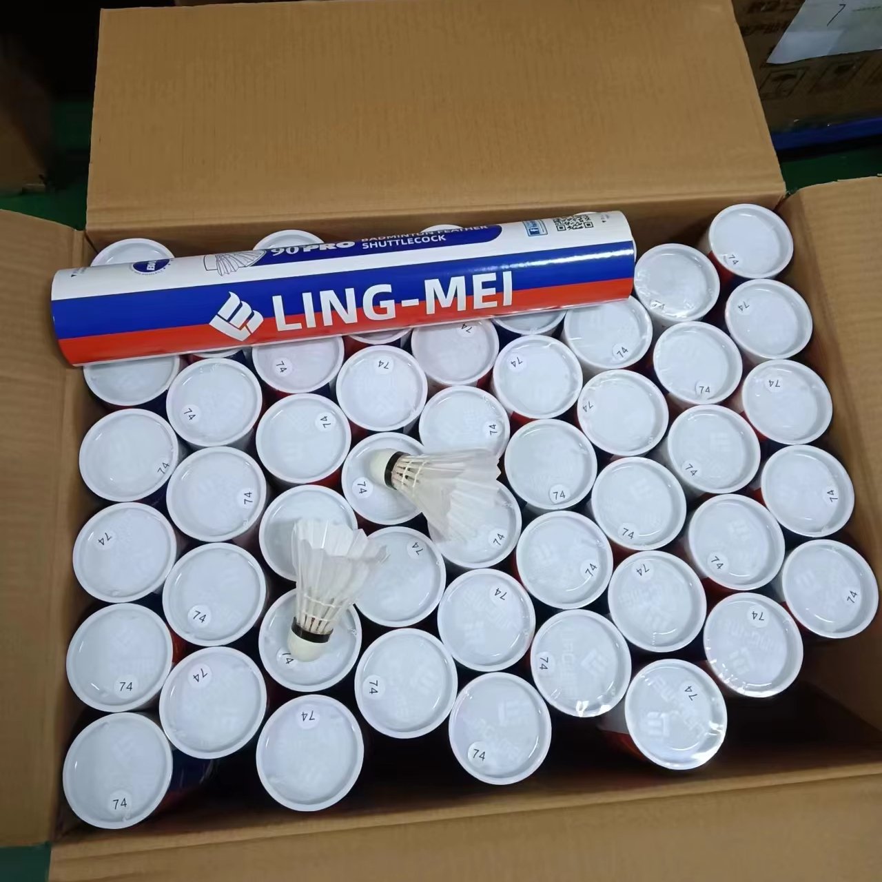 LING-MEI 90 Pro natural cork class a goose feather badminton shuttlecocks