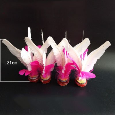 Colorful Jianzi Foot Sports Foot Kick Handwheel Fancy Goose Feather Kick Shuttlecock Outdoor Entertainment For Physical Exercise