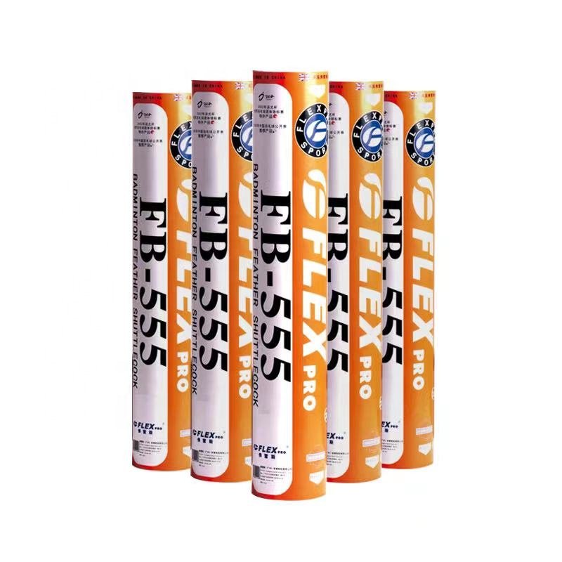 FLEXPRO Shuttlecocks Badminton FB-555 duck feather shuttlecock for indoor training shuttlecock Professional Competition