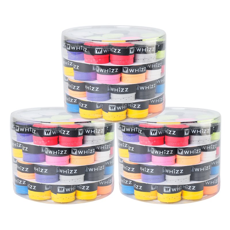 PU Overgrip Racket Pickle Grip Hole Custom Logo Anti-Slip Tennis Badminton Practice Feature Plastic Film Cover Badminton Racket