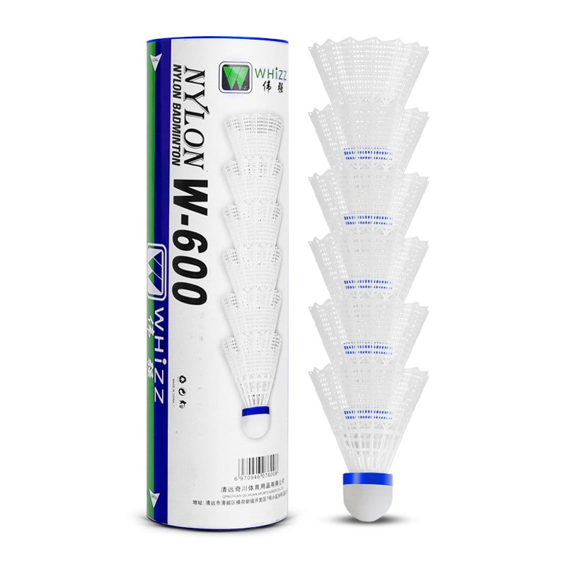 wholesale badminton shuttlecock advanced foam cork nylon white color badminton shuttlecock indoor