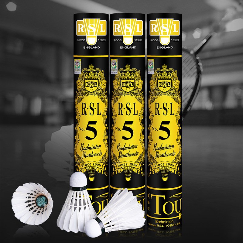 Genuine Rsl Badminton Shuttlecock No.4 No.5 No.6 No.7 High Quality Duck Feather Shuttlecock Badminton Ball
