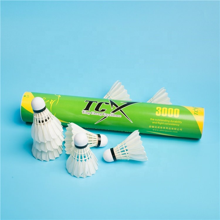 TCX3000 Hot Selling Goose Feather Shuttlecock High Quality Badminton Shuttlecock