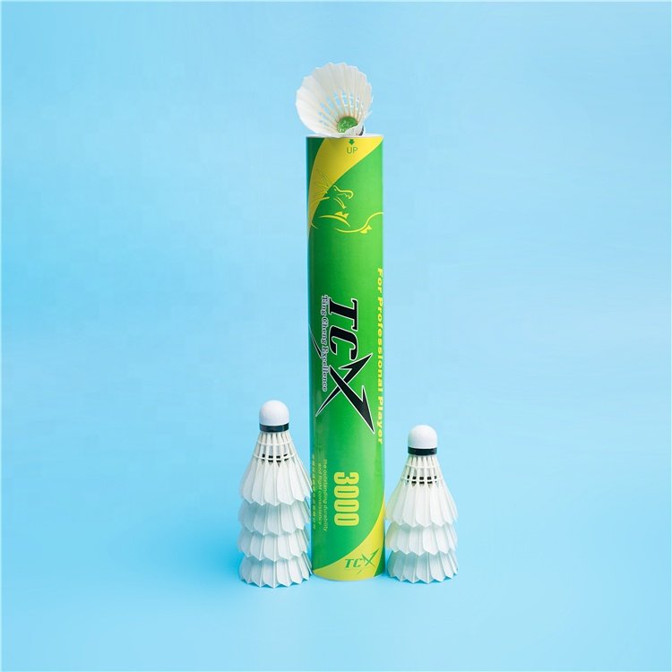TCX3000 Hot Selling Goose Feather Shuttlecock High Quality Badminton Shuttlecock