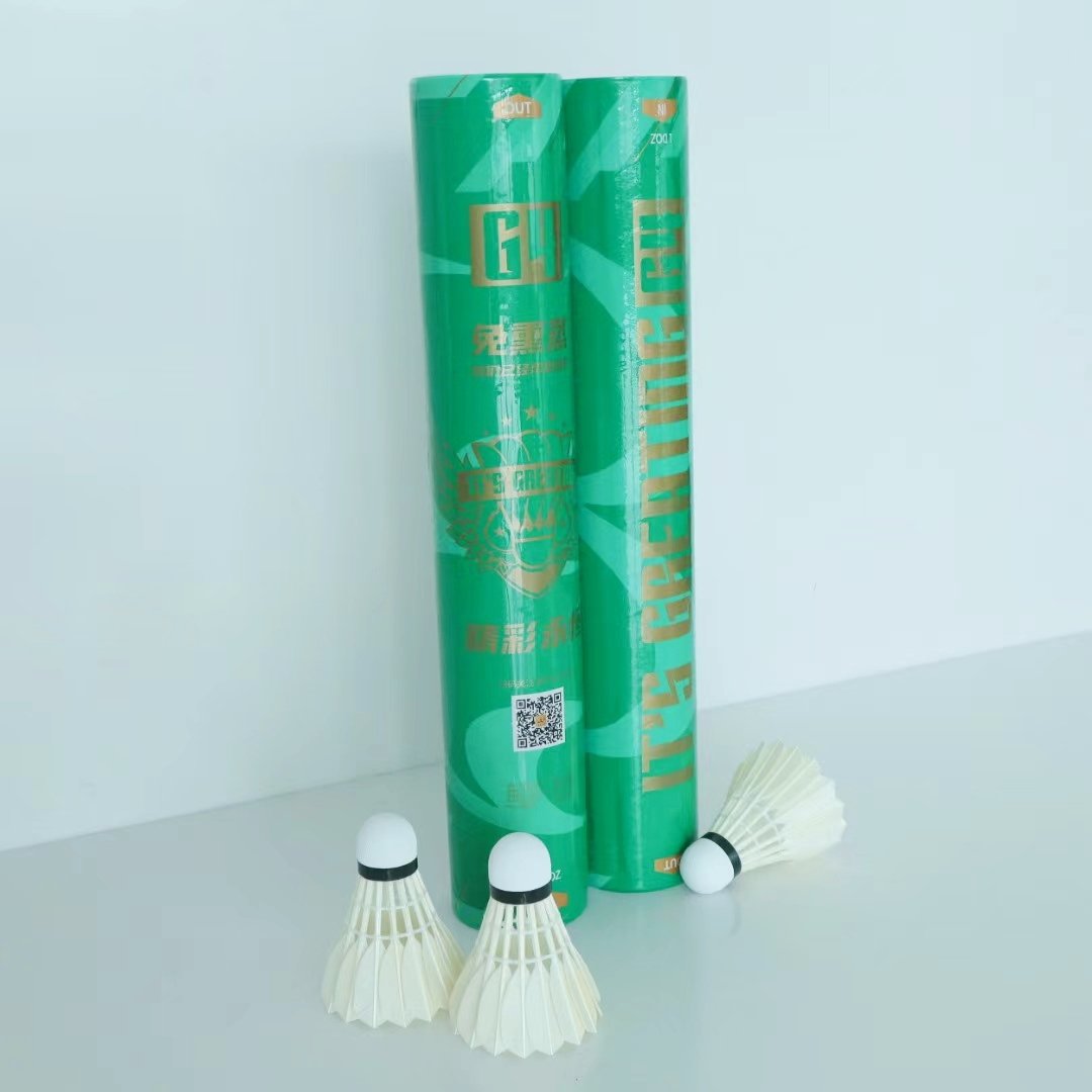 durability all round class C goose feathers badminton shuttlecock for professional training