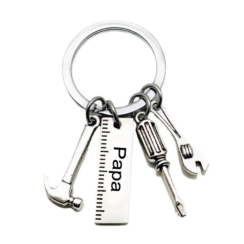 New Nurses' Day Gift Keychain Stainless Steel English Engraved Jewelry Metal Keychain